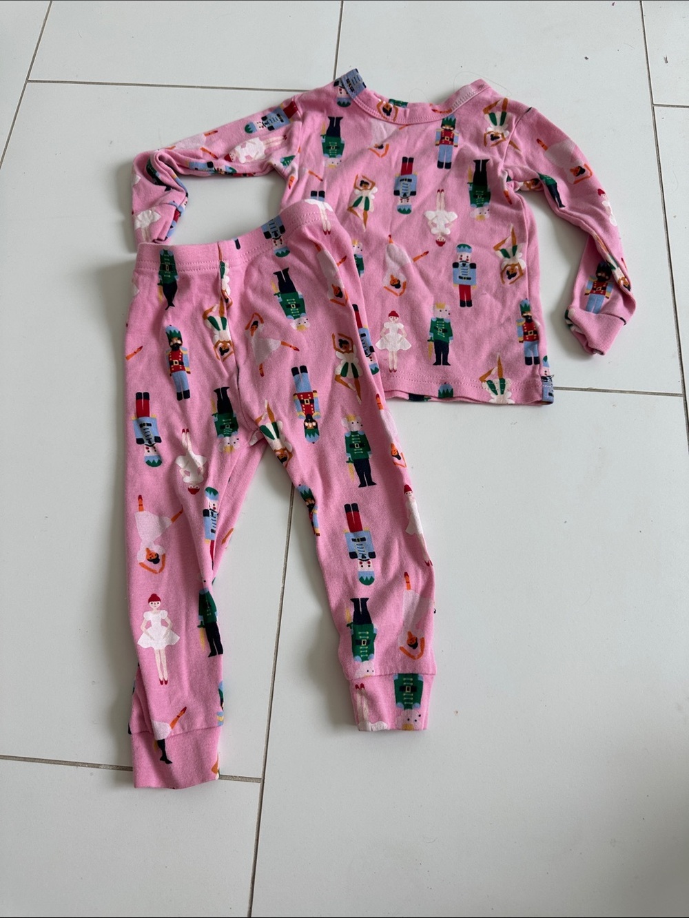 Baby gap nutcracker pink pajamas 18/24m